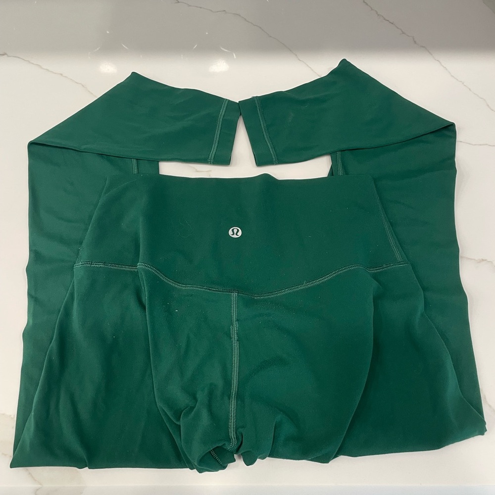 Green Lululemon Leggings - Size 6